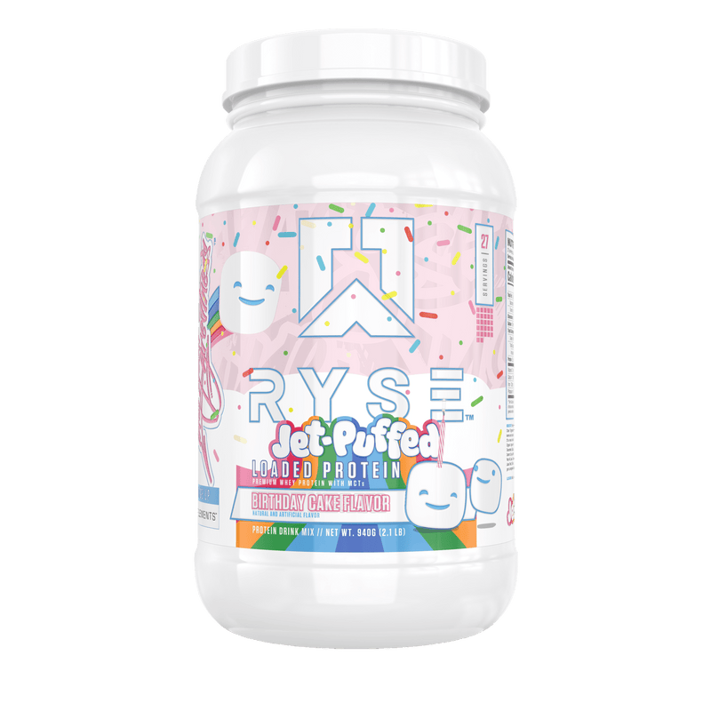 Loaded Protein Jet-Puffed™ Birthday Cake / 27 Servings