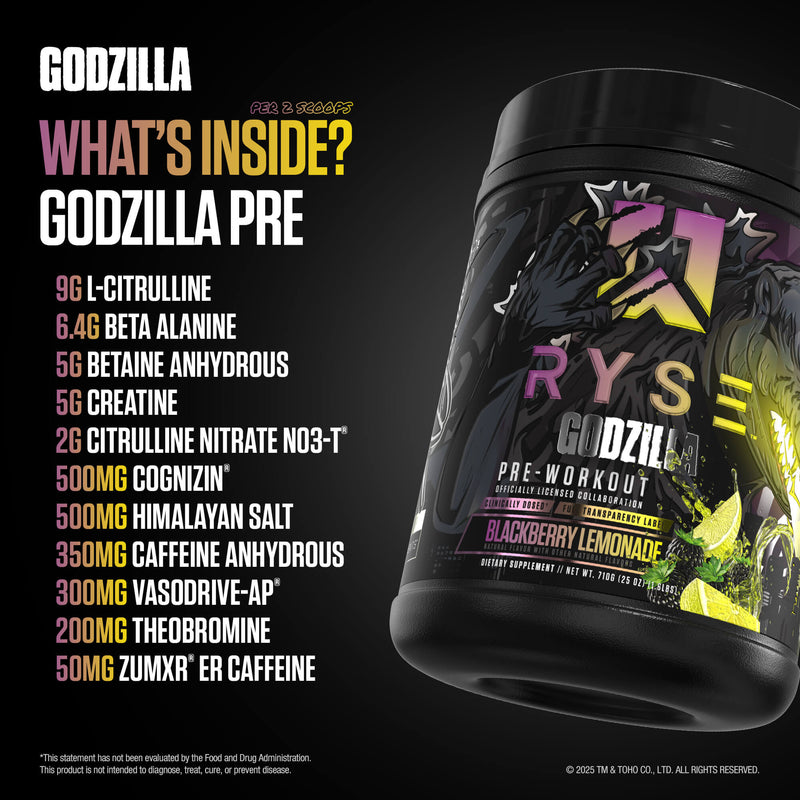 Godzilla Pre-Workout Godzilla Monsterberry Lime