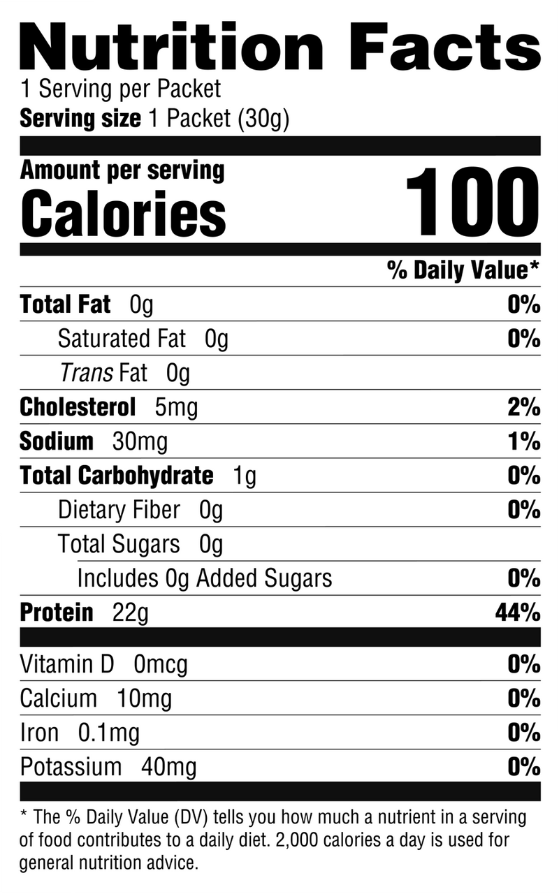 Kool-Aid™ Tropical Punch Clear Protein Nutrition Facts