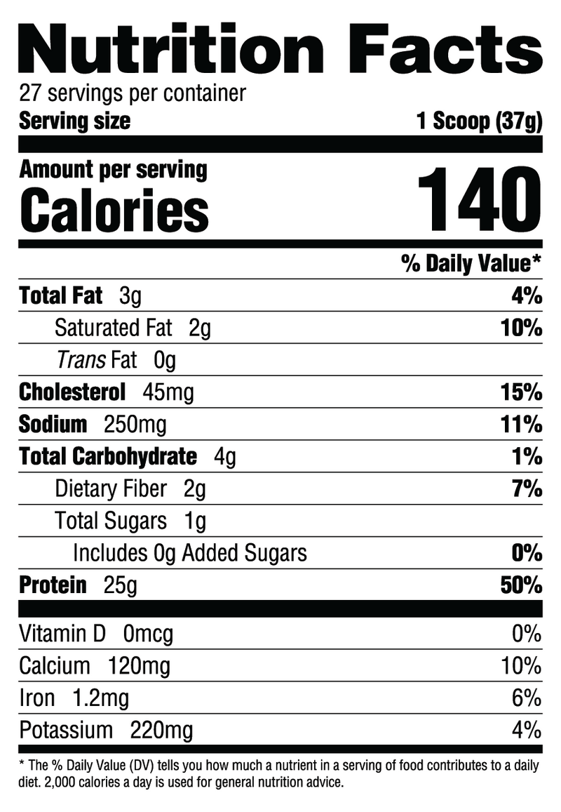 Milk Chocolate / 27 Servings Nutrition Facts