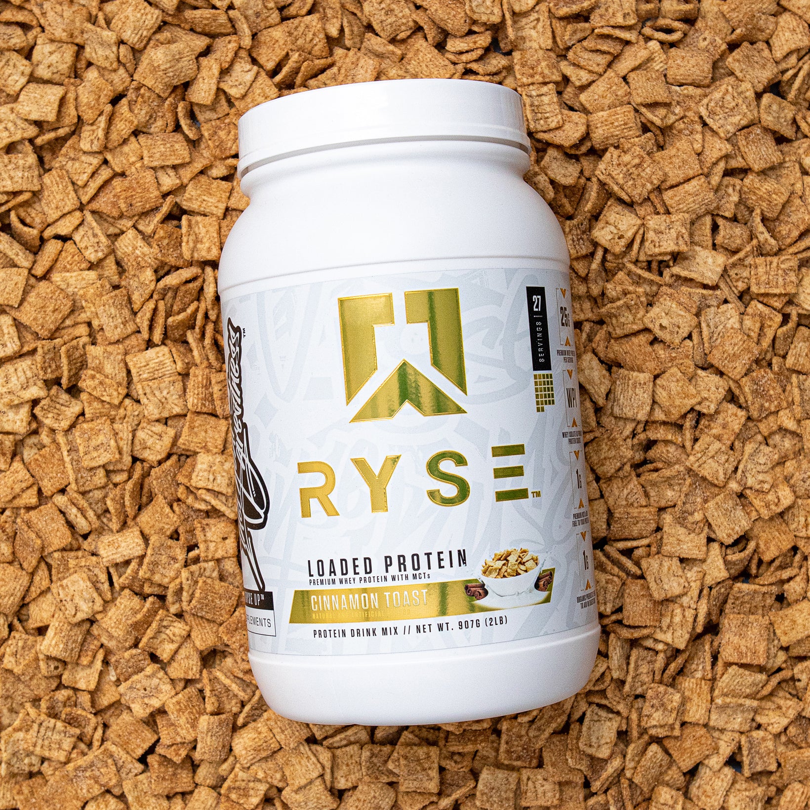 Ryse Loaded Protein Powder | 25g Whey Protein Isolate & Concentrate | with  Prebiotic Fiber & MCTs | Low Carbs & Low Sugar | 27 Servings (Vanilla