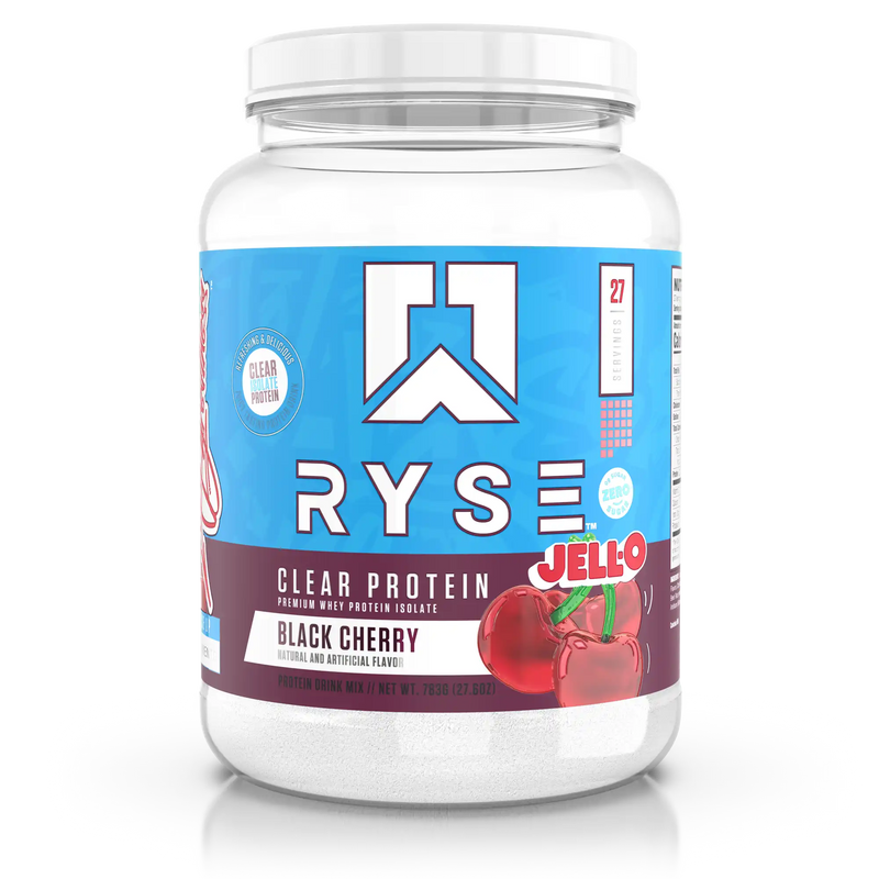 Clear Protein Jell-O Black Cherry