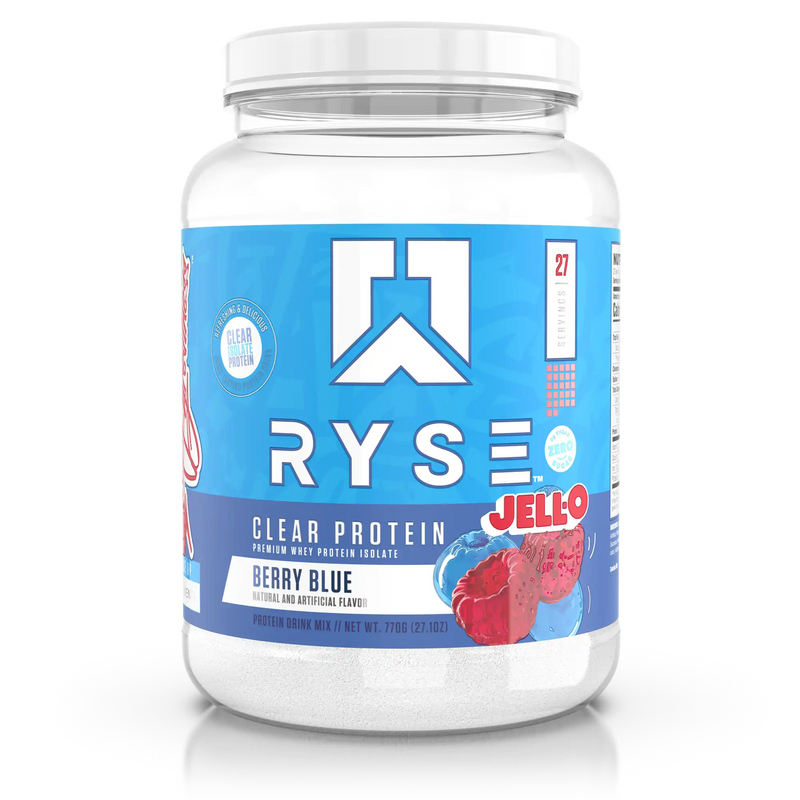 Clear Protein Jell-O Berry Blue