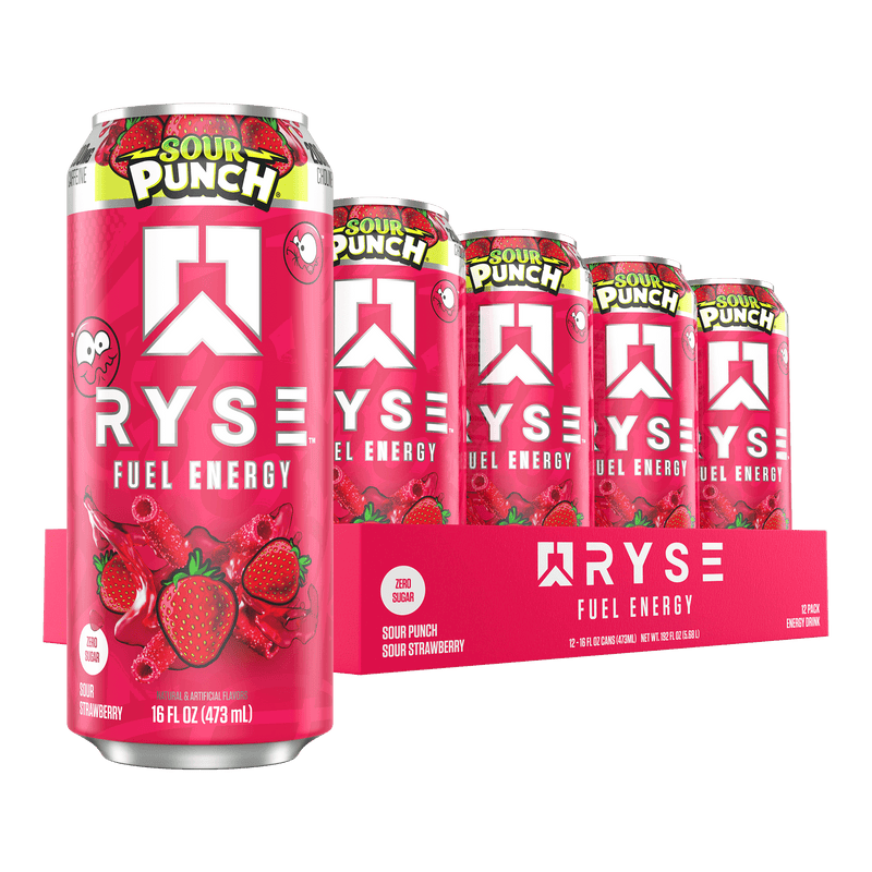 RYSE Fuel Energy Drink Sour Punch® Sour Strawberry