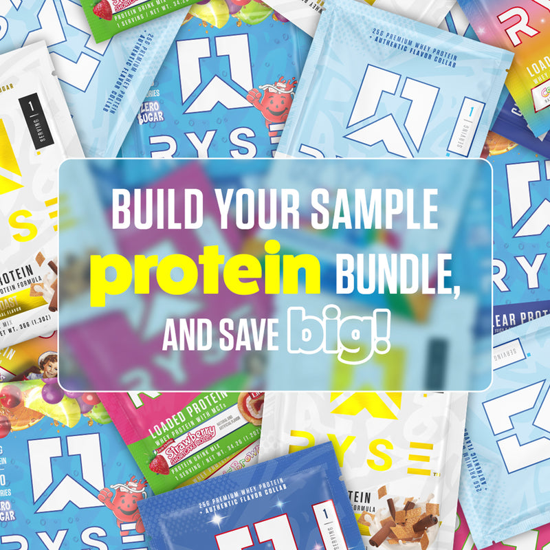 Protein Example Packets Loaded Protein Sample Pack | RYSE Supplements