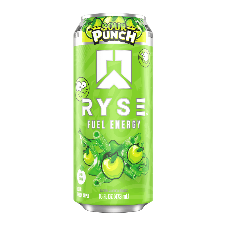 RYSE Fuel Energy Drink Sour Punch® Sour Green Apple