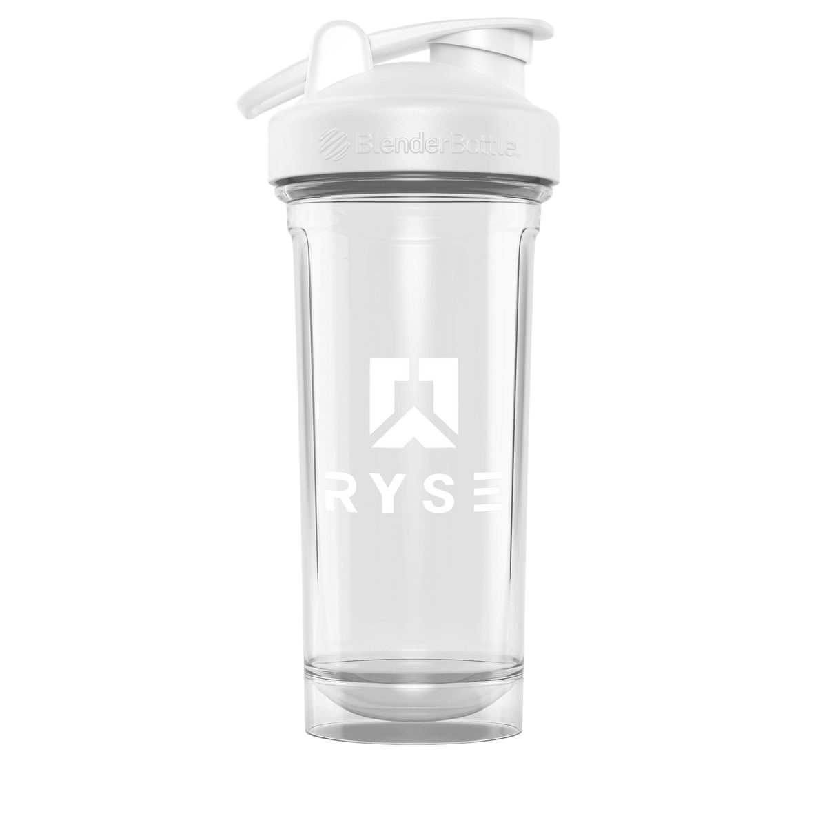 RYSE x Blender Bottle White Clear / Box Logo (28oz)