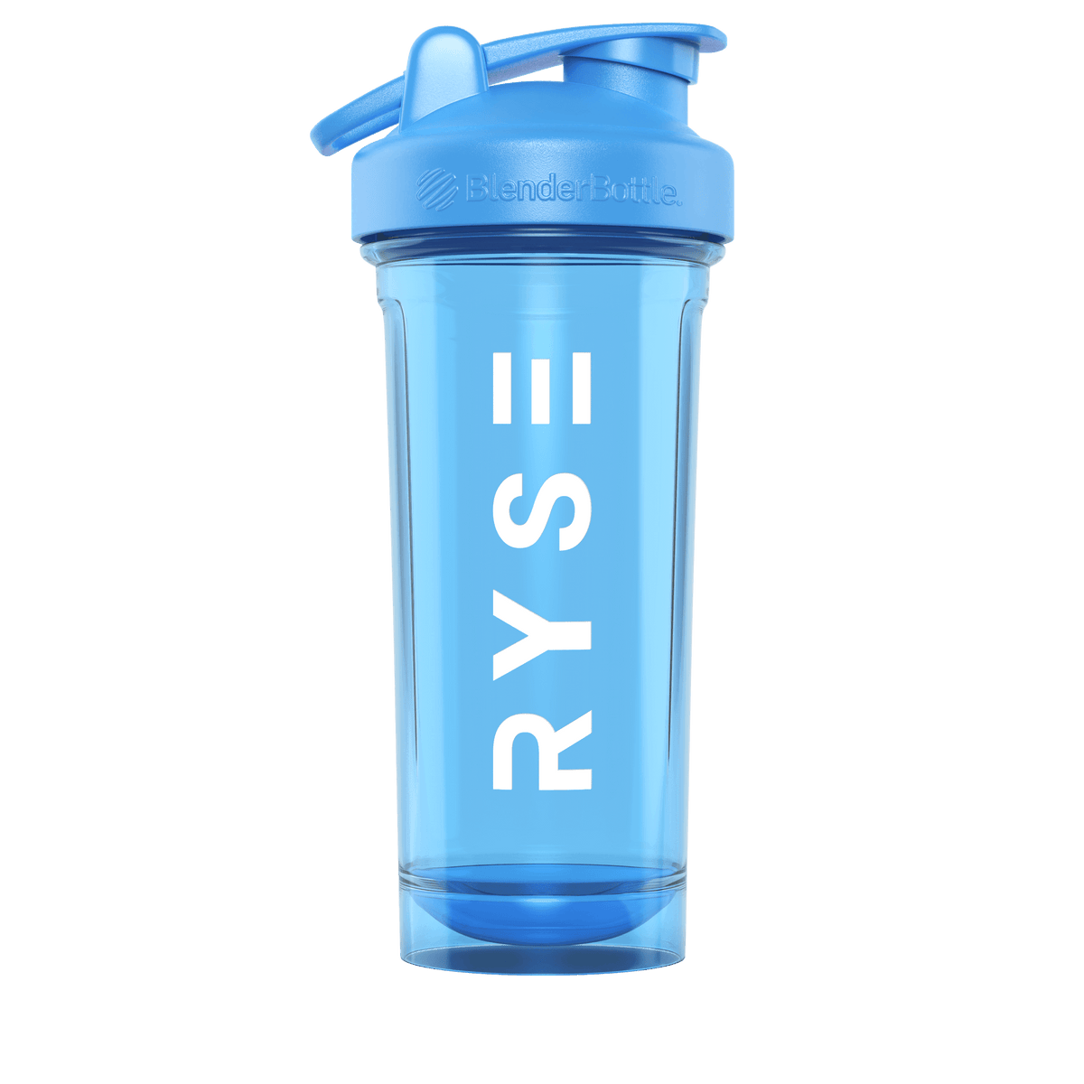 RYSE x Blender Bottle Blue Clear / Vertical Logo (28oz)