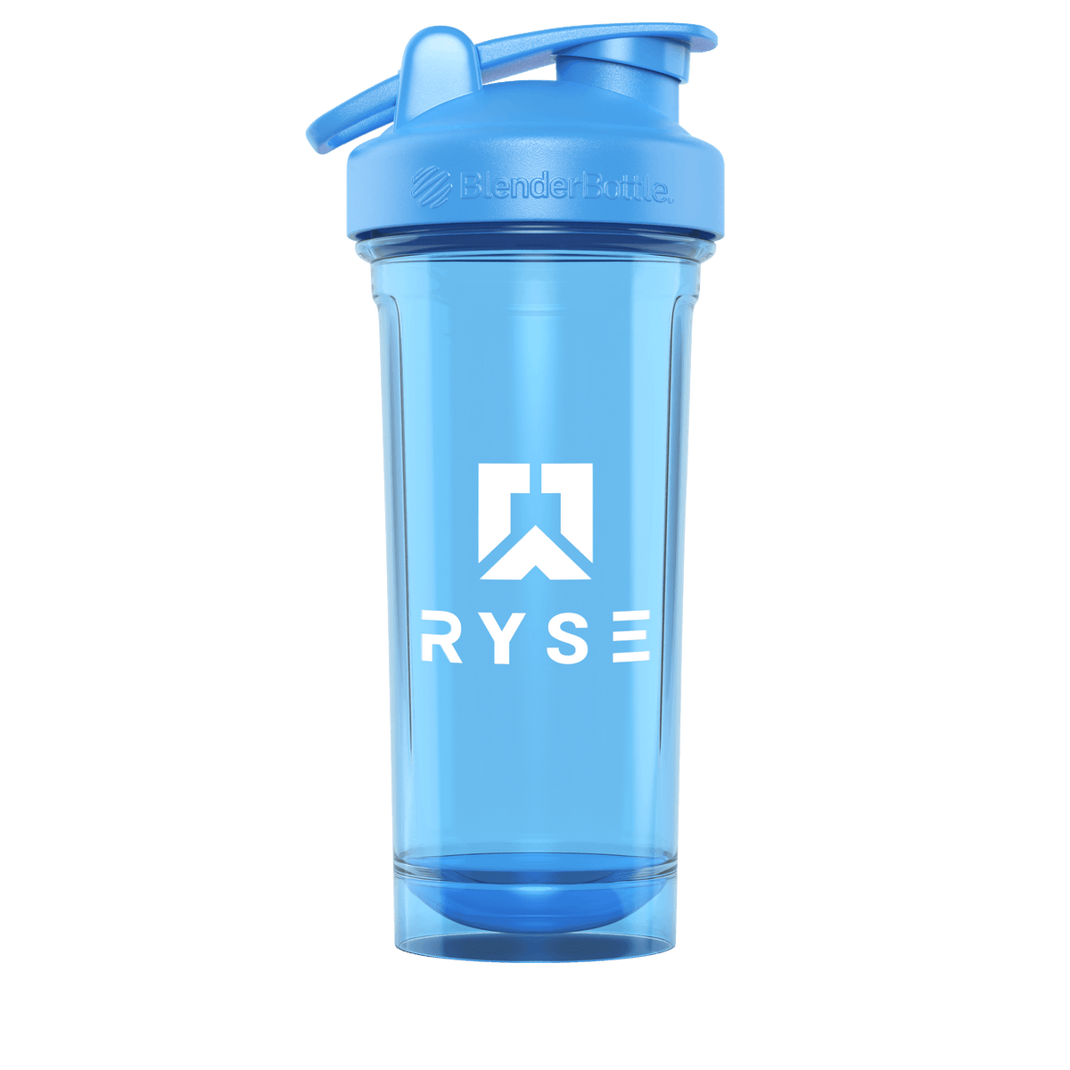 RYSE x Blender Bottle Blue Clear / Box Logo (28oz)