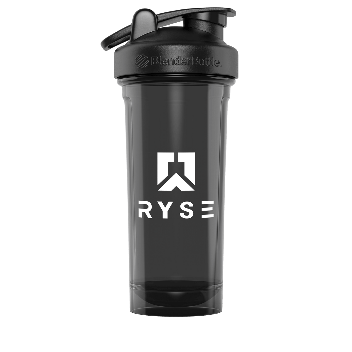 RYSE x Blender Bottle Black Clear / Box Logo (28oz)