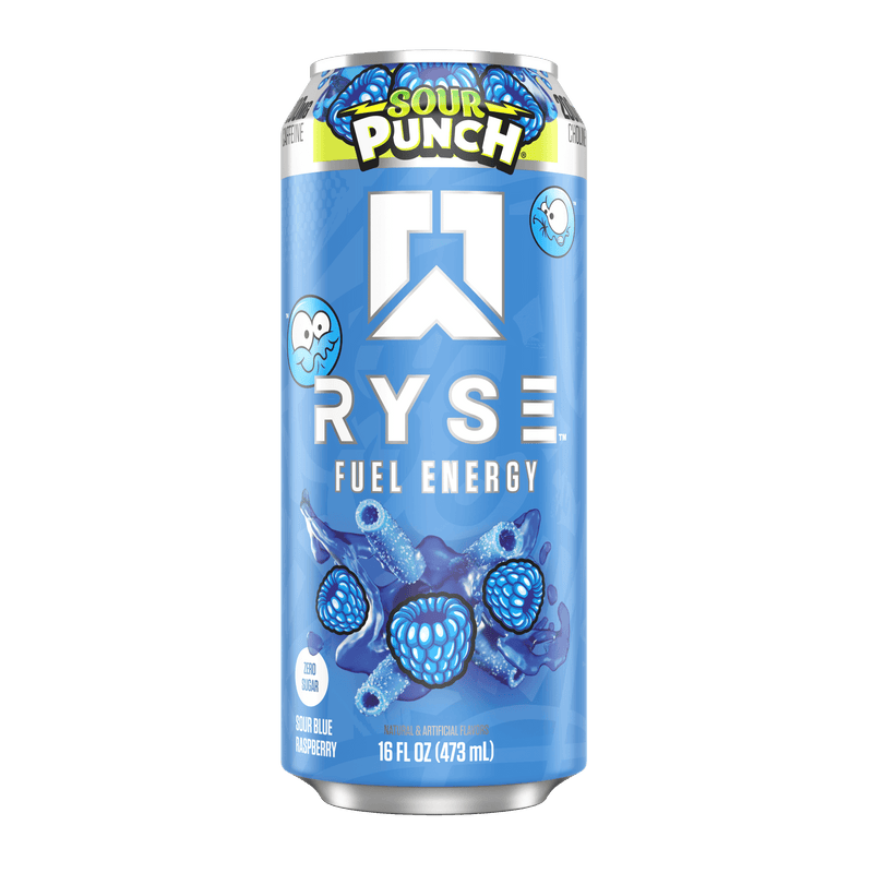 RYSE Fuel Energy Drink Sour Punch® Sour Blue Raspberry