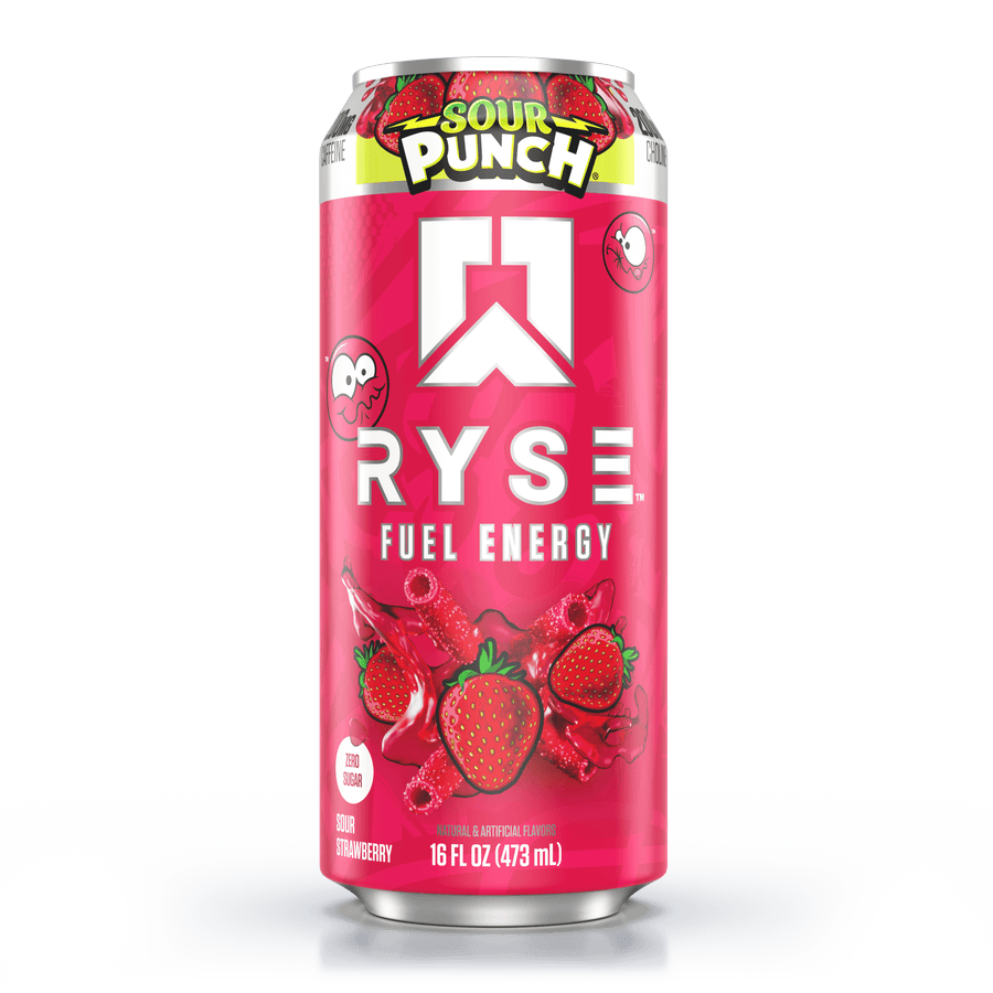 RYSE Fuel Energy Drink - Sour Punch® Sour Strawberry