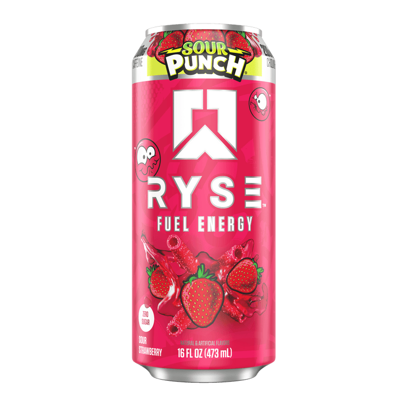 RYSE Fuel Energy Drink Sour Punch® Sour Strawberry