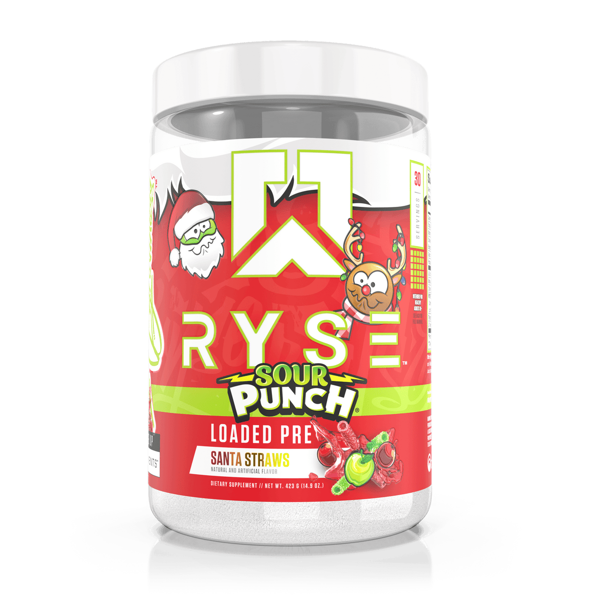 Loaded Pre Sour Punch® Santa Straws